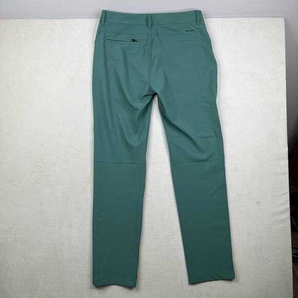 BONOBOS Golf Green Flat Front Slim Fit Performance Pants Men's Size 31x32 - Picture 5 of 8